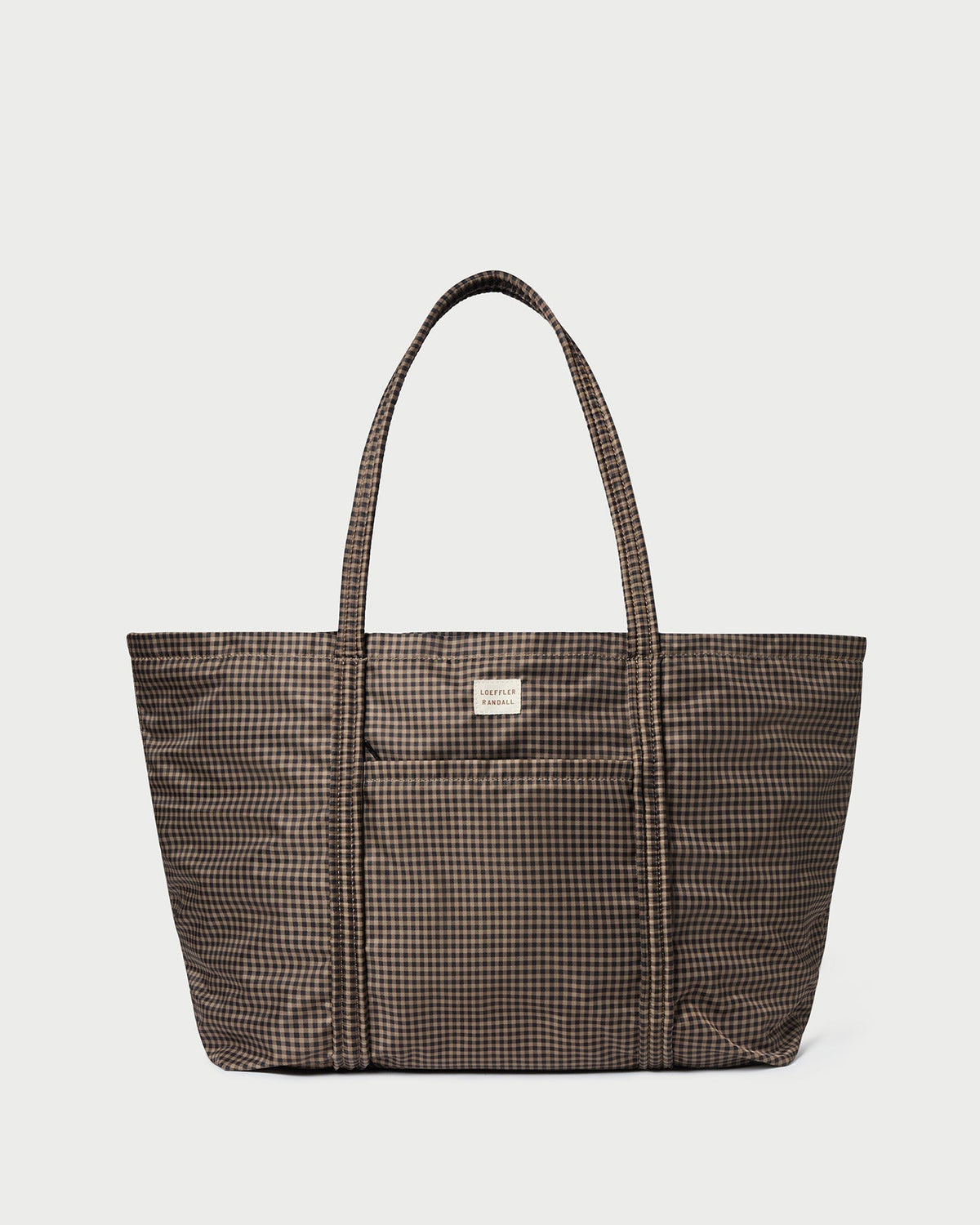 Loeffler Randall Deals - Dina Brown/Black Check Travel Tote