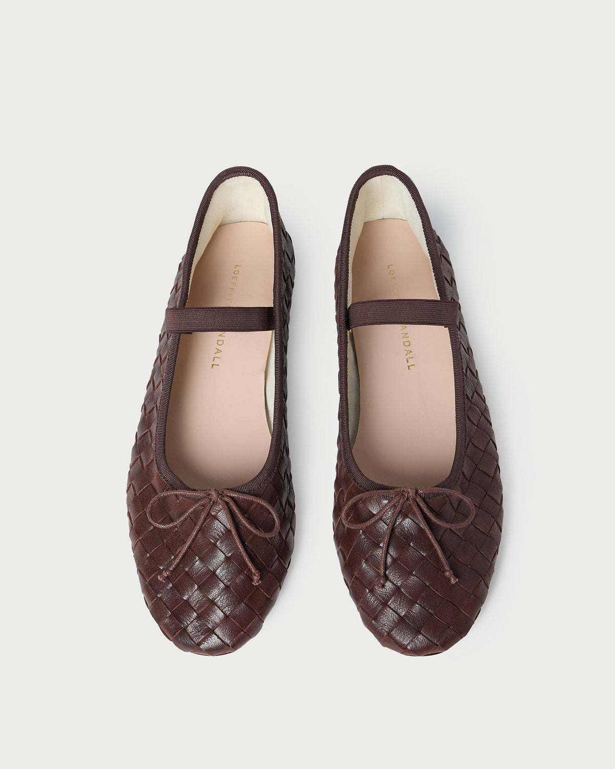 Loeffler Randall Sale - Leonie Espresso Woven Ballet Flat