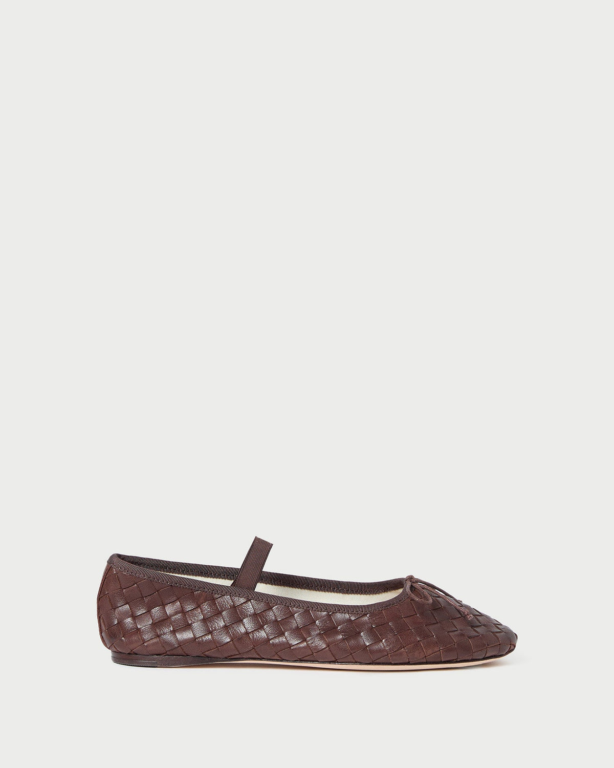 Loeffler Randall Sale - Leonie Espresso Woven Ballet Flat