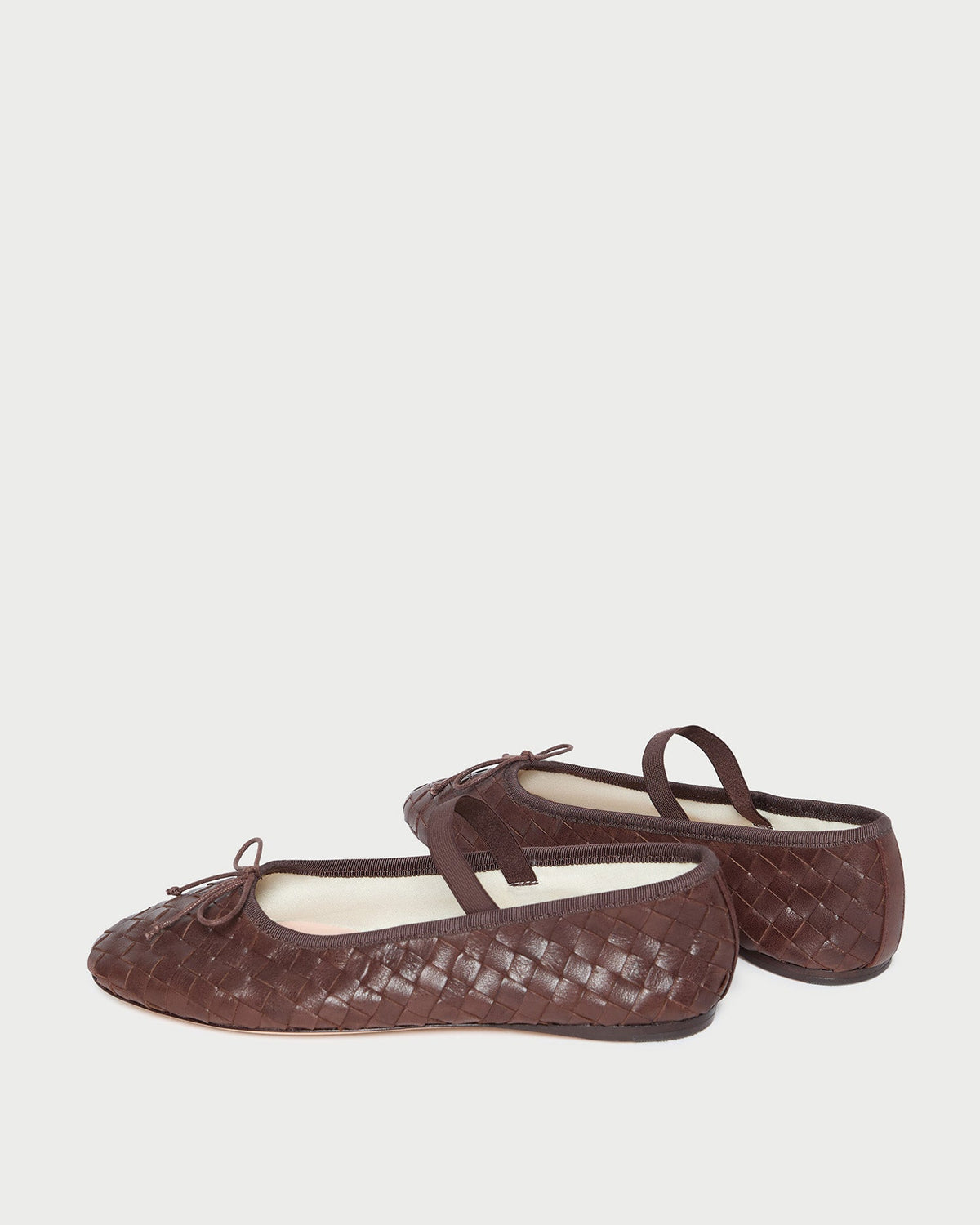 Loeffler Randall Sale - Leonie Espresso Woven Ballet Flat
