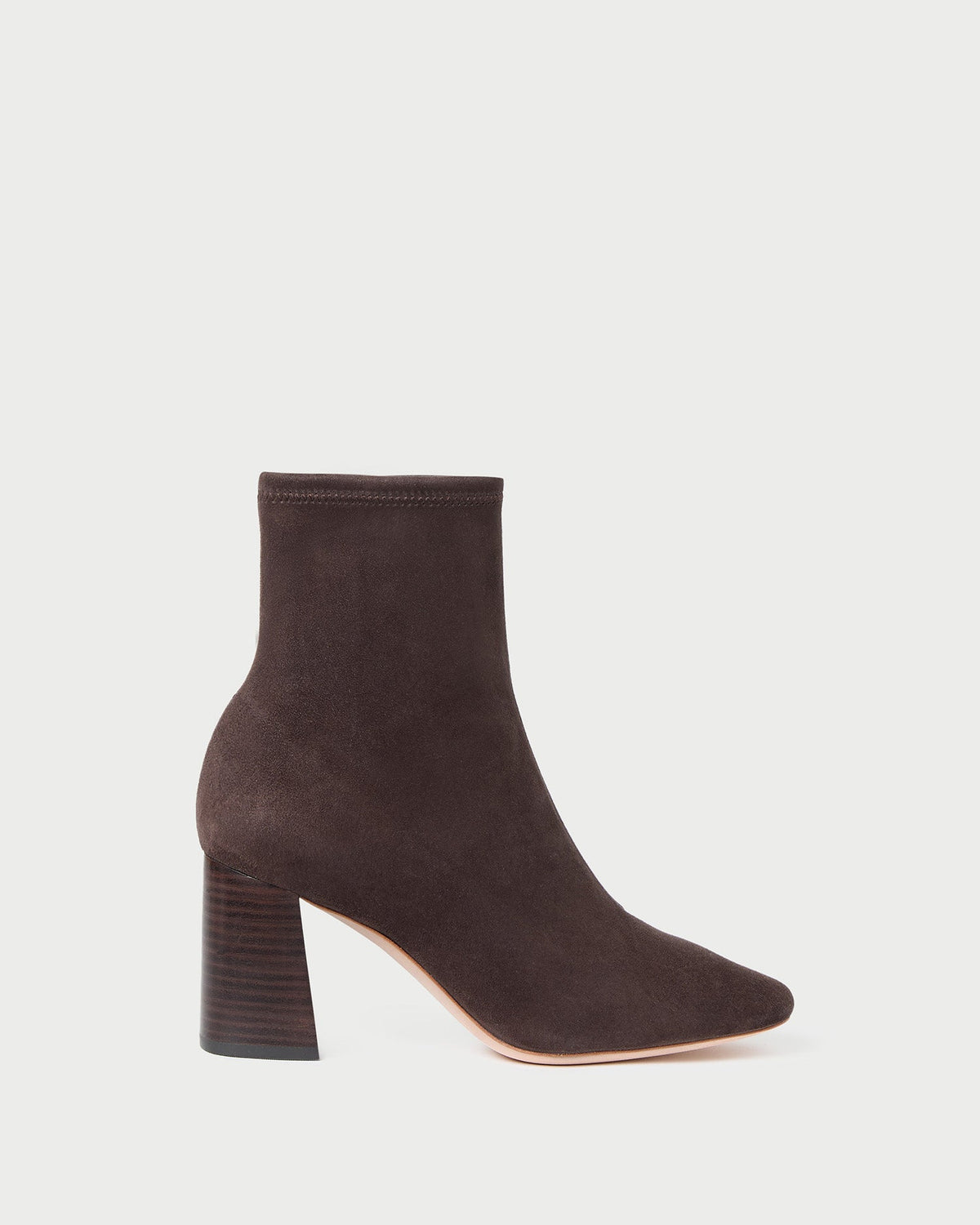 Loeffler Randall Discount - Elise Brown Suede Stretch Bootie