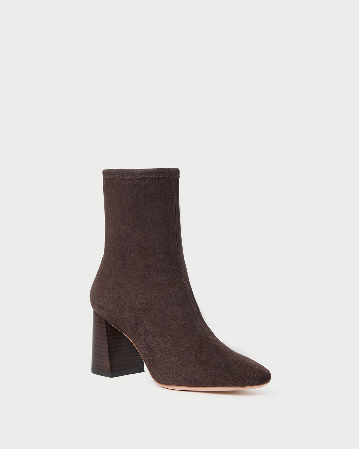 Loeffler Randall Discount - Elise Brown Suede Stretch Bootie