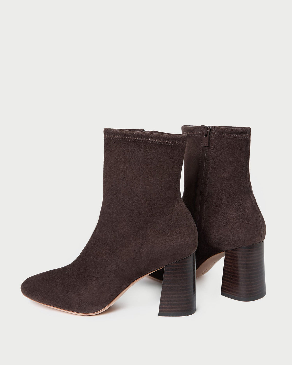 Loeffler Randall Discount - Elise Brown Suede Stretch Bootie