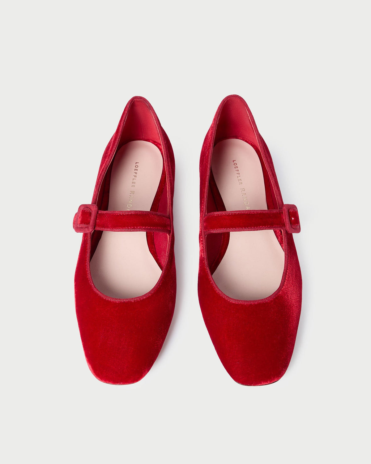 Loeffler Randall Value - Ginger Red Velvet Mary Jane