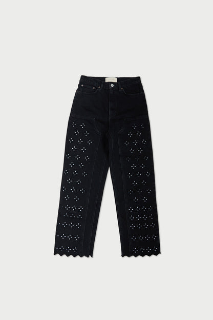 Loeffler Randall Essential - Demi Embroidered Pant