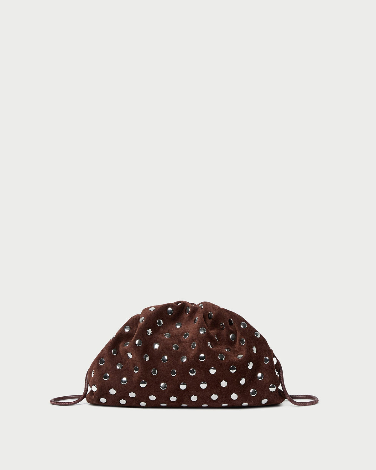 Loeffler Randall Sale - Bailey Espresso/Silver Dome Clutch