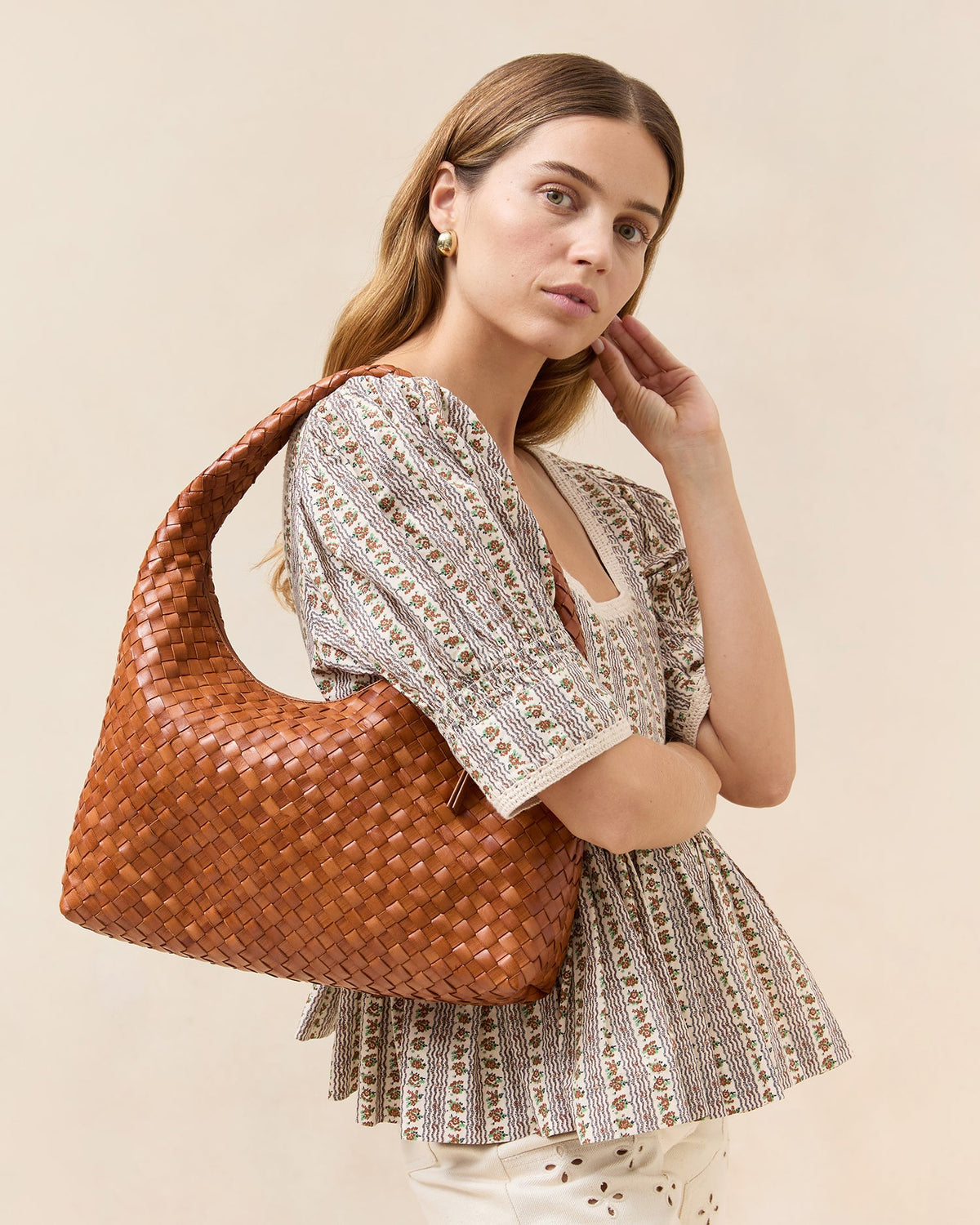Loeffler Randall Smart Buy - Willow Timber Woven Hobo Bag