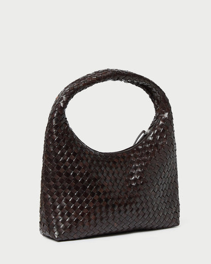 Loeffler Randall Discount - Willow Chocolate Woven Hobo Bag