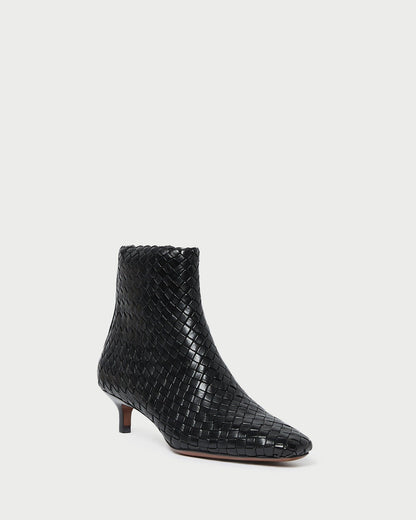 Loeffler Randall Trending - Marcella Black Woven Ankle Boot