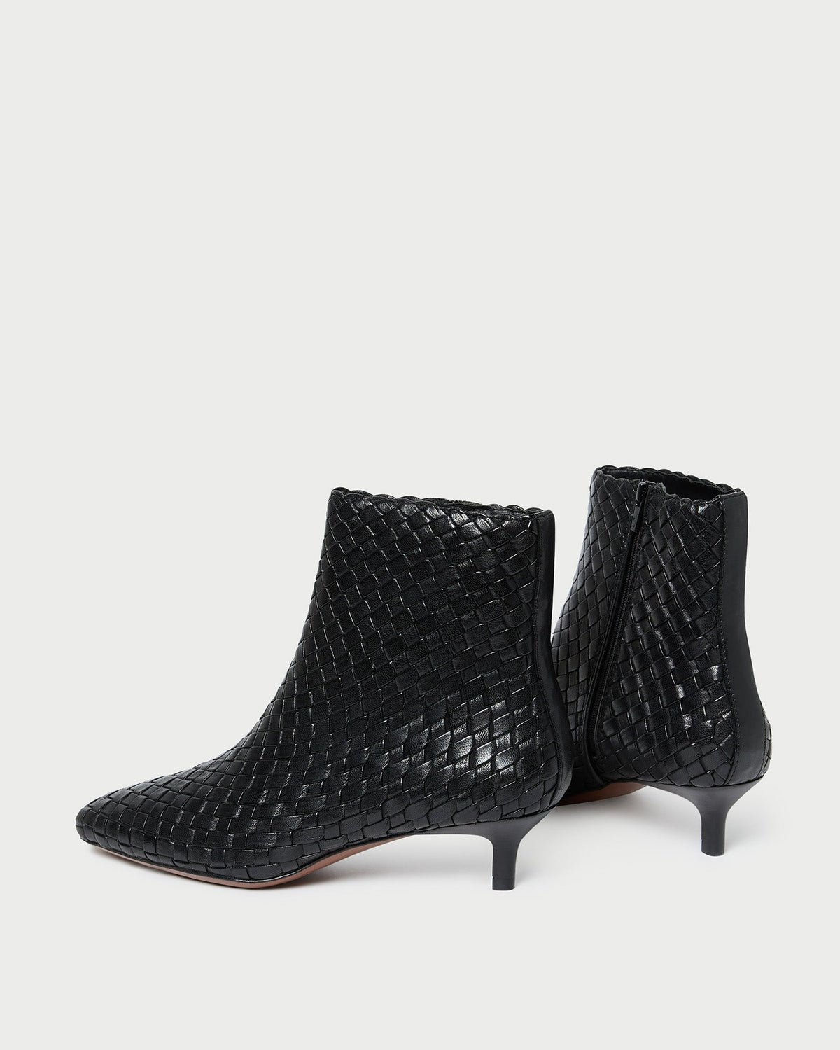 Loeffler Randall Trending - Marcella Black Woven Ankle Boot