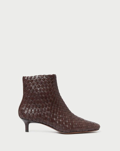 Loeffler Randall Smart Buy - Marcella Espresso Woven Ankle Boot