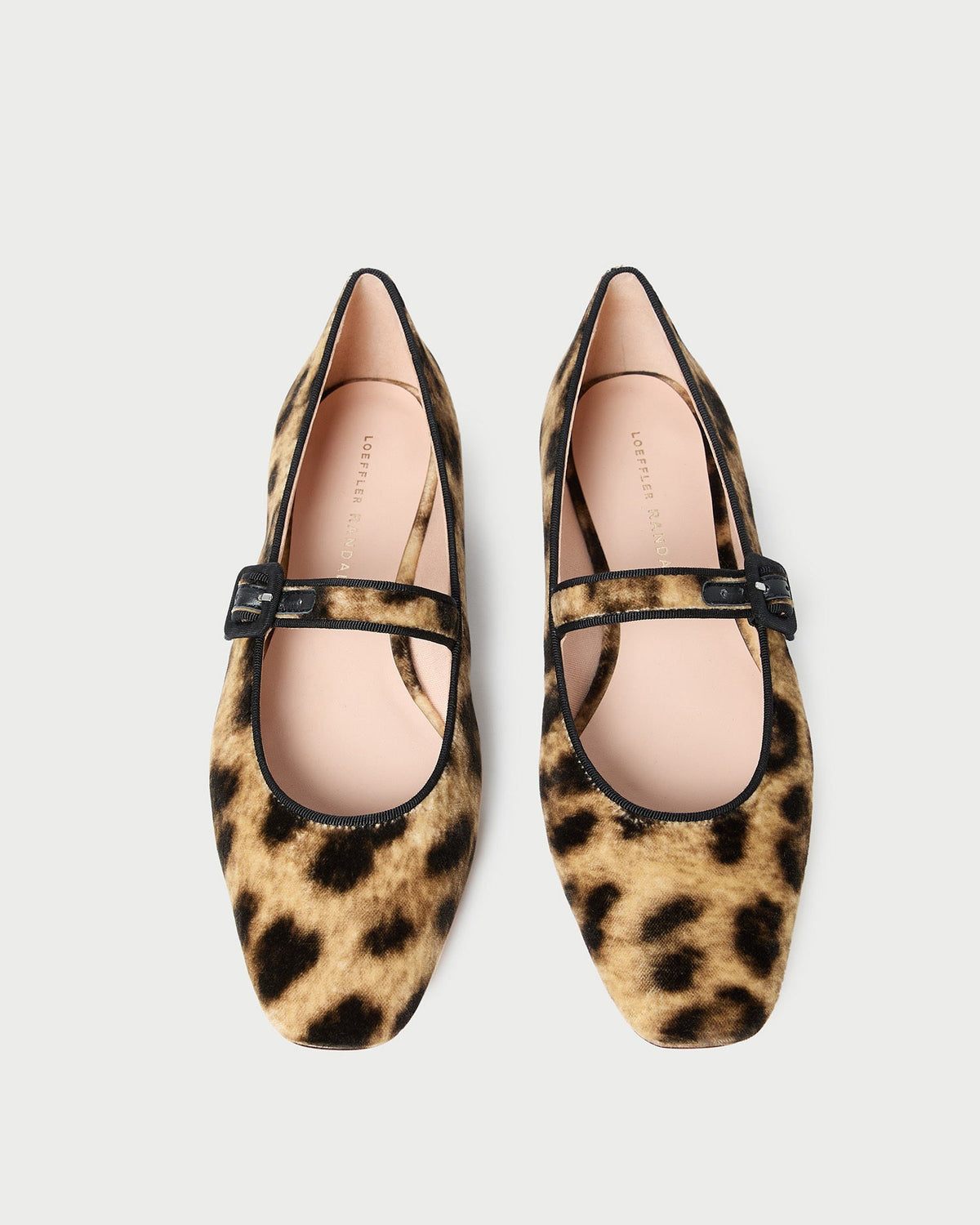 Loeffler Randall Popular - Ginger Leopard Velvet Mary Jane