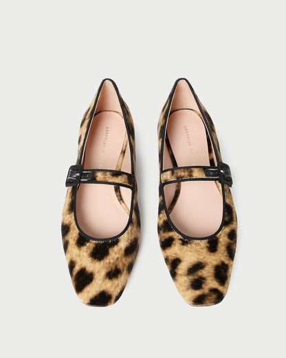 Loeffler Randall Popular - Ginger Leopard Velvet Mary Jane