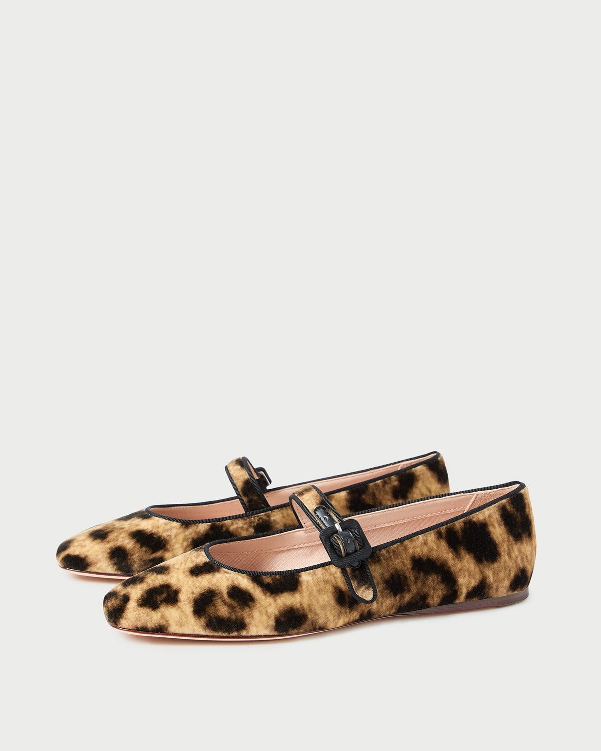 Loeffler Randall Popular - Ginger Leopard Velvet Mary Jane