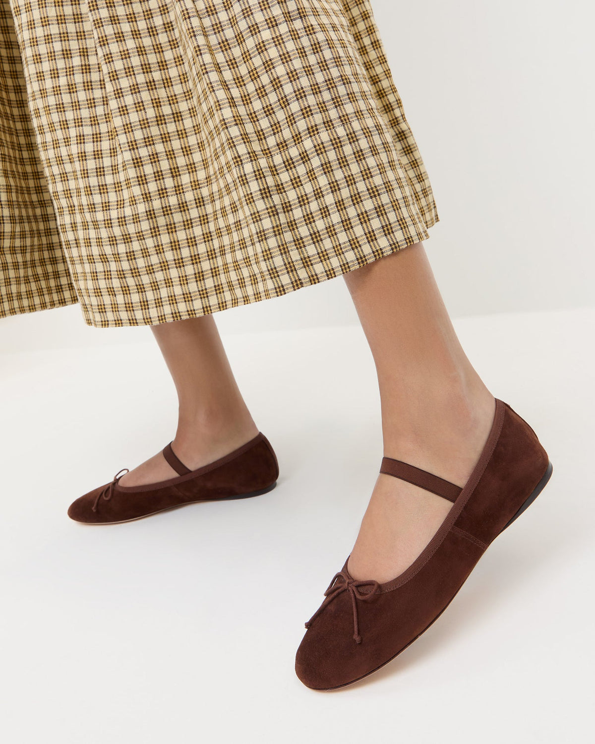 Loeffler Randall Recommended - Leonie Espresso Suede Ballet Flat