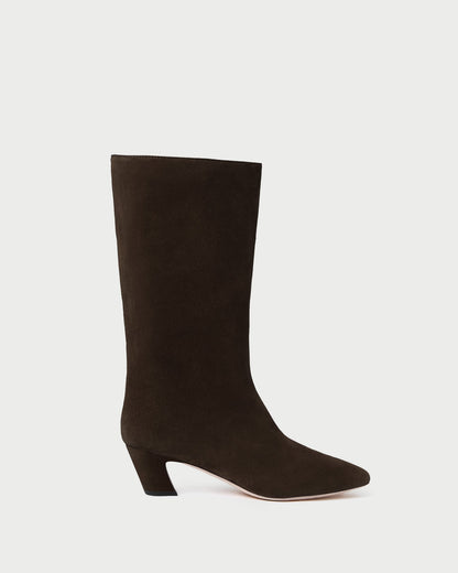 Loeffler Randall Everyday - Cleo Brown Suede Mid-Calf Boot