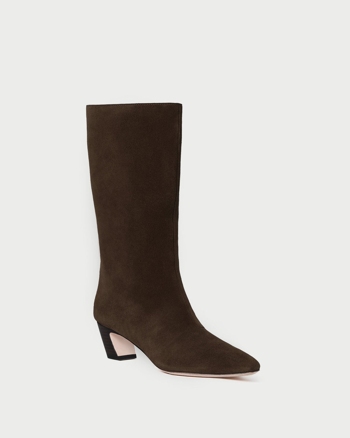 Loeffler Randall Everyday - Cleo Brown Suede Mid-Calf Boot
