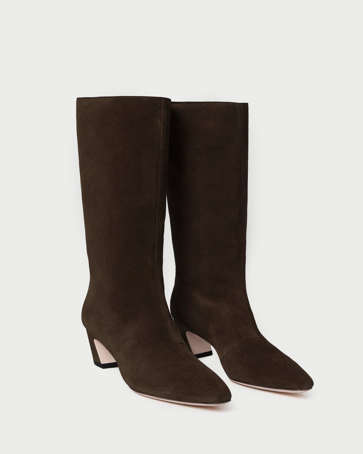 Loeffler Randall Everyday - Cleo Brown Suede Mid-Calf Boot