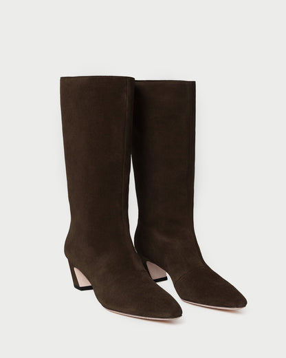 Loeffler Randall Everyday - Cleo Brown Suede Mid-Calf Boot