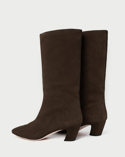 Loeffler Randall Everyday - Cleo Brown Suede Mid-Calf Boot