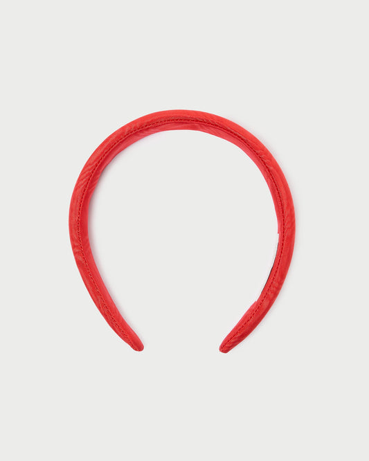 Loeffler Randall Latest - Marina Red Moiré Puffy Headband