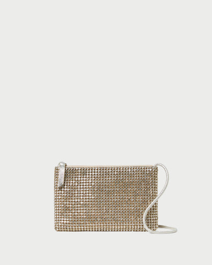 Loeffler Randall Popular - Yasmine Gold Diamanté Crossbody