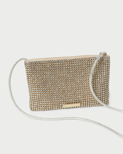 Loeffler Randall Popular - Yasmine Gold Diamanté Crossbody