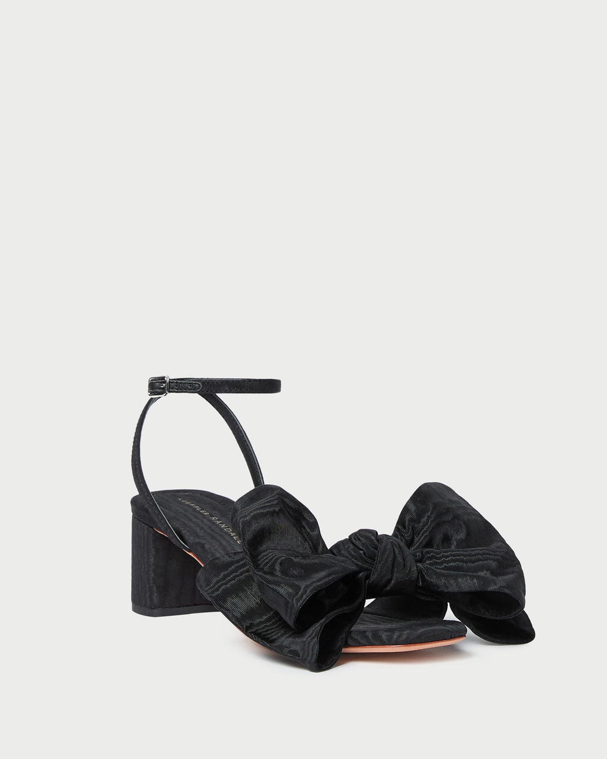 Loeffler Randall Featured - Carmen Black Moiré Bow Sandal