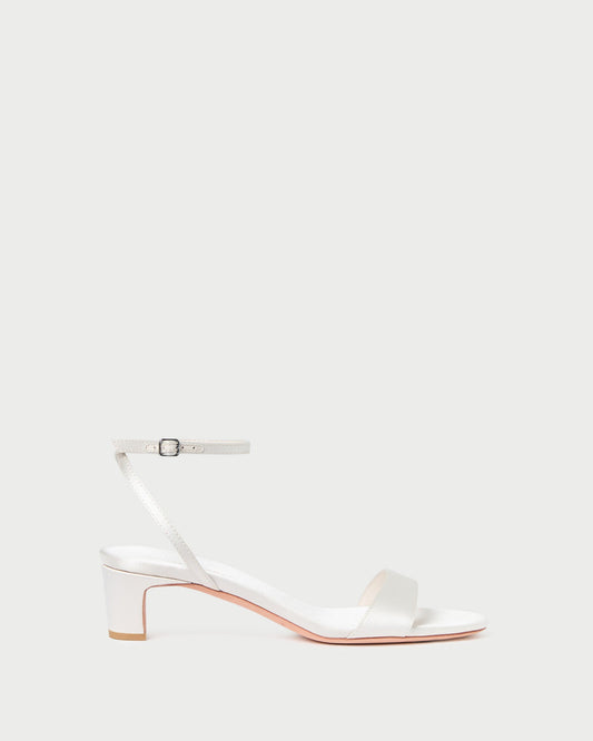 Loeffler Randall Essential - Alice Cream Satin Sandal