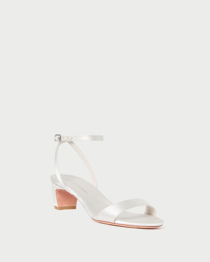 Loeffler Randall Essential - Alice Cream Satin Sandal