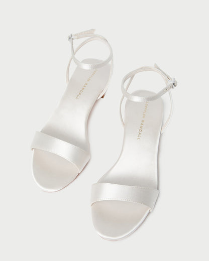 Loeffler Randall Essential - Alice Cream Satin Sandal