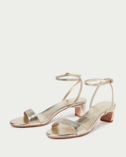 Loeffler Randall Hot Sale - Alice Champagne Leather Sandal