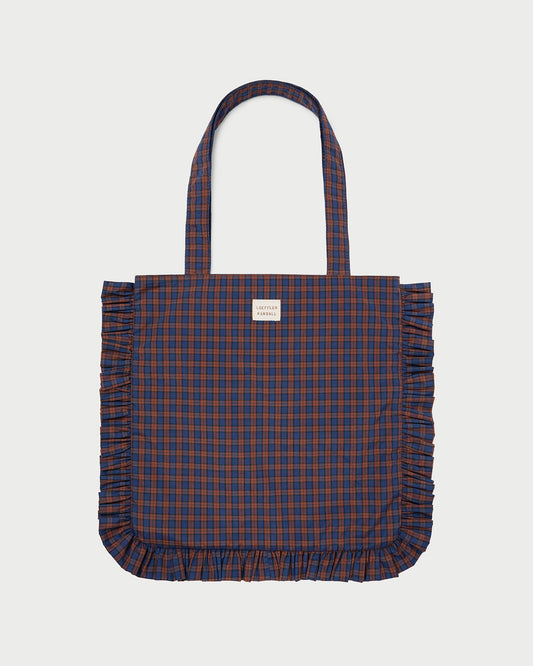 Loeffler Randall Deals - Justine Navy Ruffle Tote