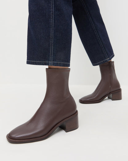 Loeffler Randall Premium - Roxy Espresso Leather Ankle Bootie