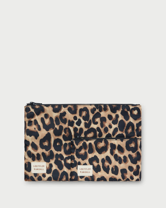 Loeffler Randall Trusted - Tracy Leopard Pouch Set