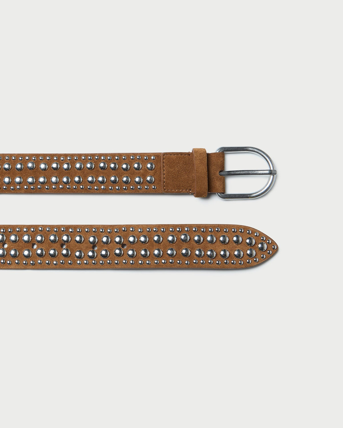 Loeffler Randall Popular - Isaac Cacao/Silver Studded Belt