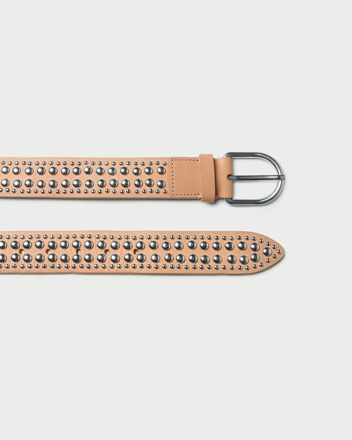 Loeffler Randall New - Isaac Honey/Silver Studded Belt