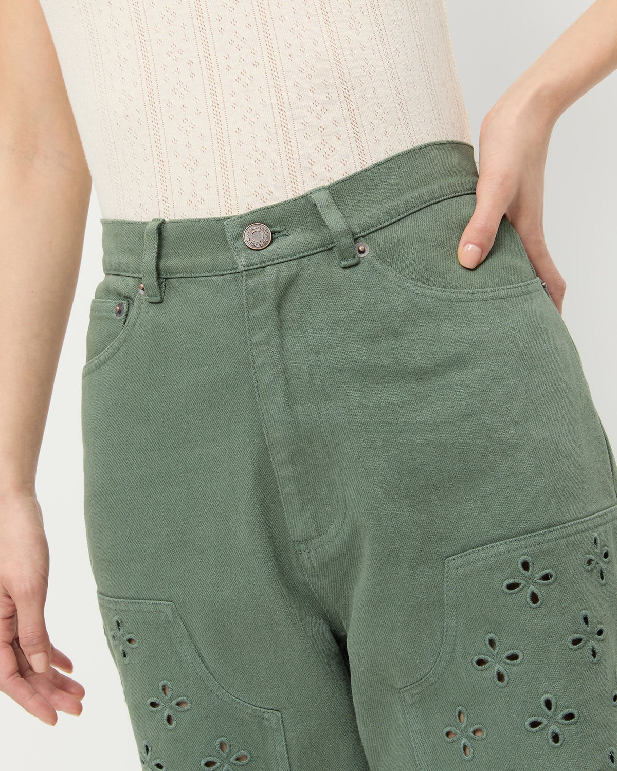Loeffler Randall Great Value - Demi Embroidered Pant