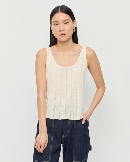 Loeffler Randall Trusted - Rylee Pointelle Tank Top