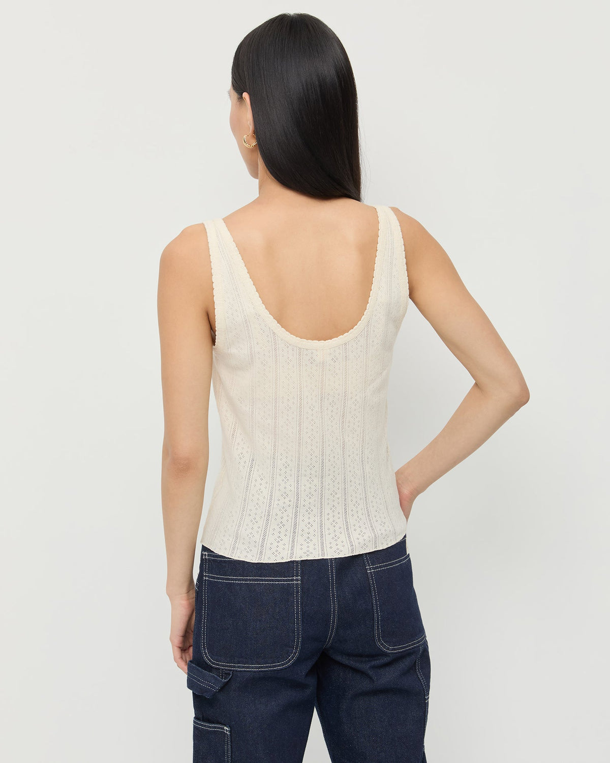 Loeffler Randall Trusted - Rylee Pointelle Tank Top