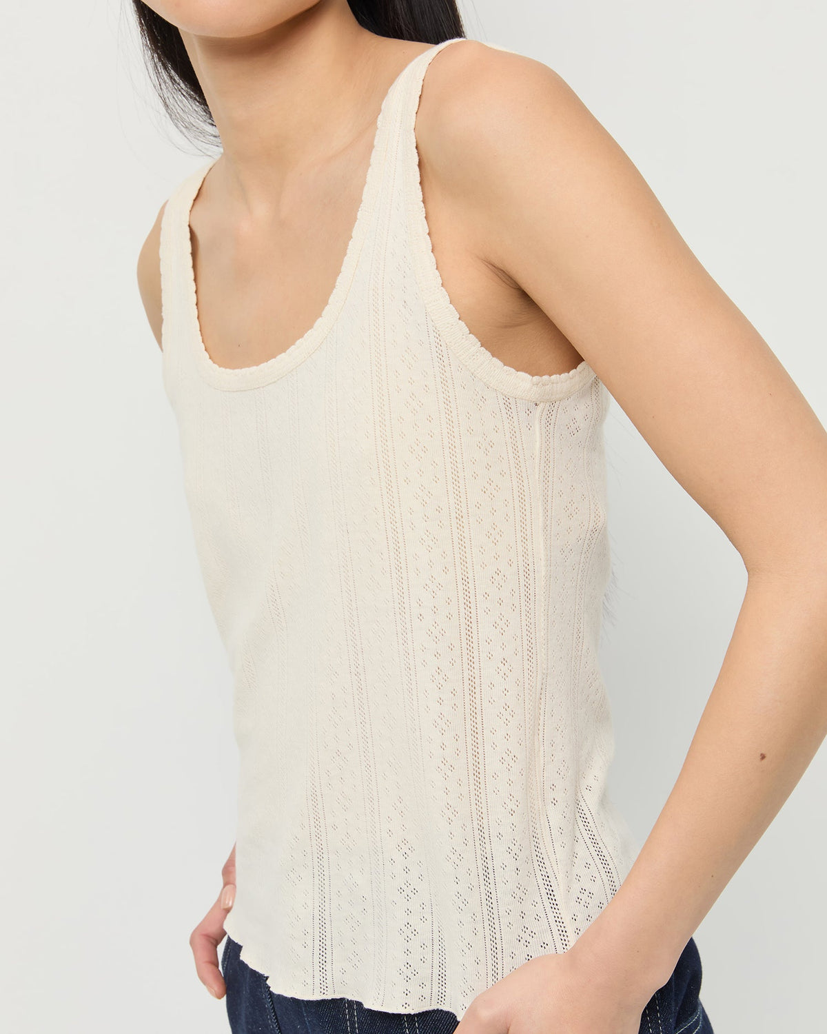 Loeffler Randall Trusted - Rylee Pointelle Tank Top