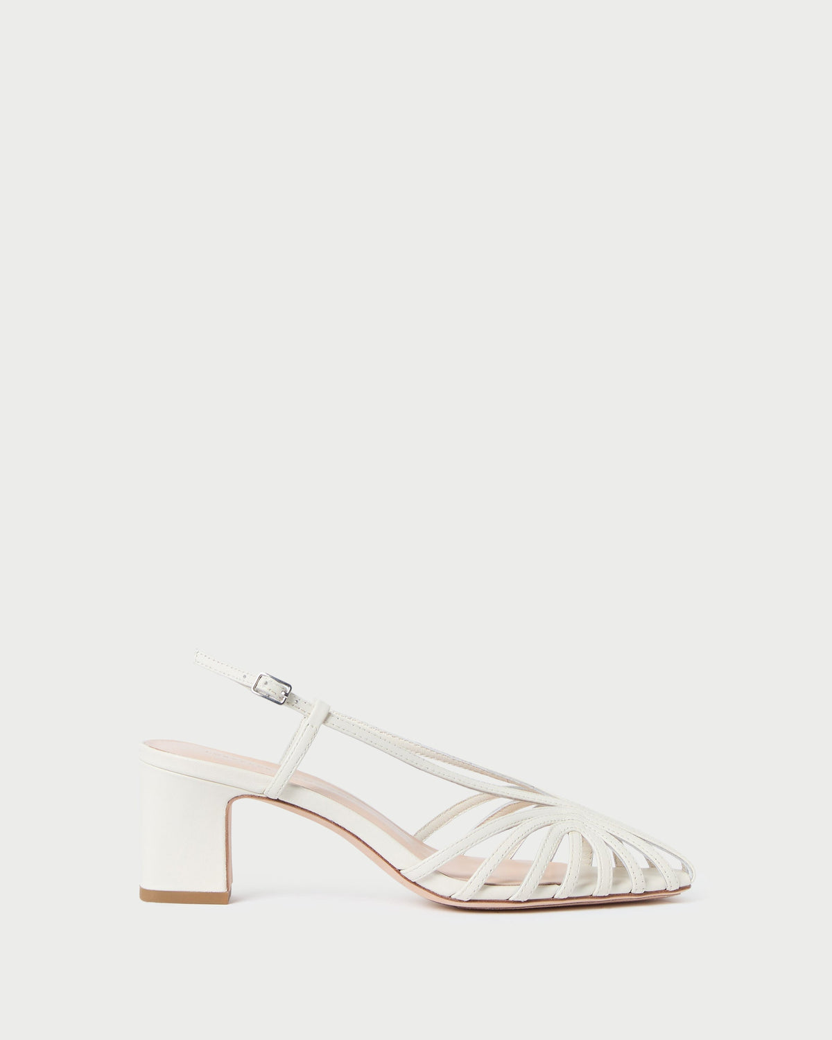 Loeffler Randall Essential - Priscilla Cream Heeled Sandal