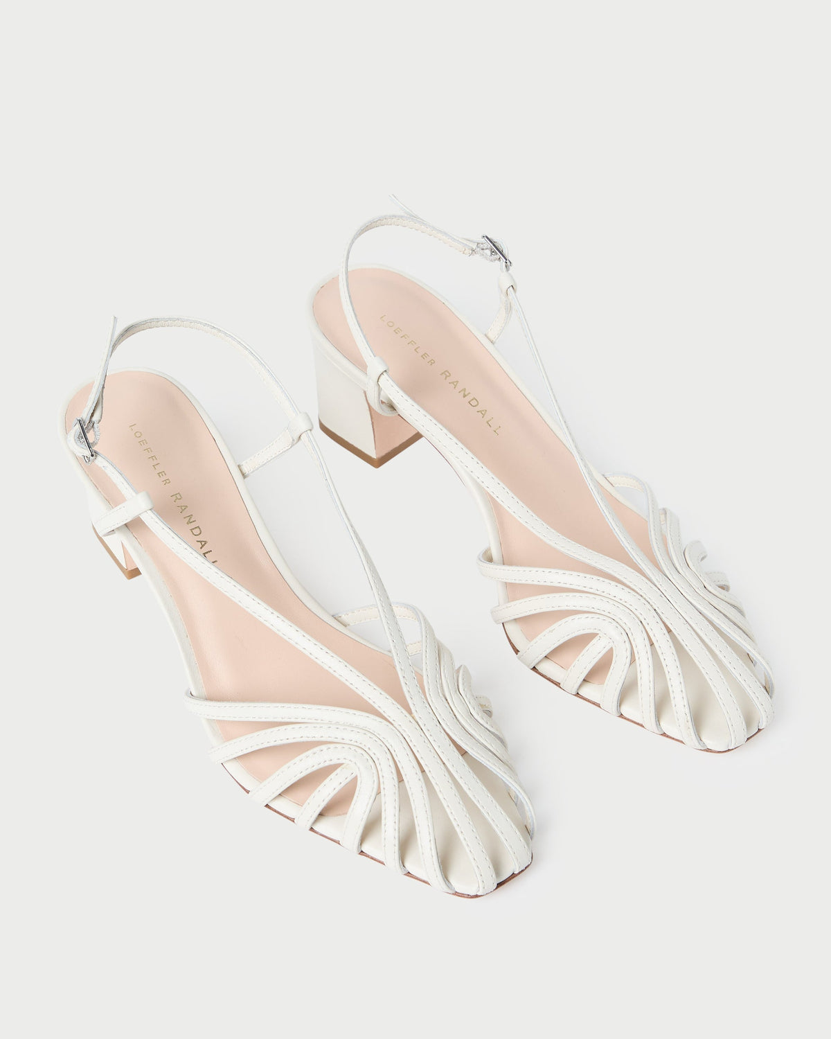 Loeffler Randall Essential - Priscilla Cream Heeled Sandal