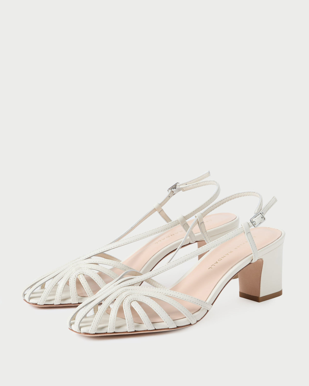 Loeffler Randall Essential - Priscilla Cream Heeled Sandal