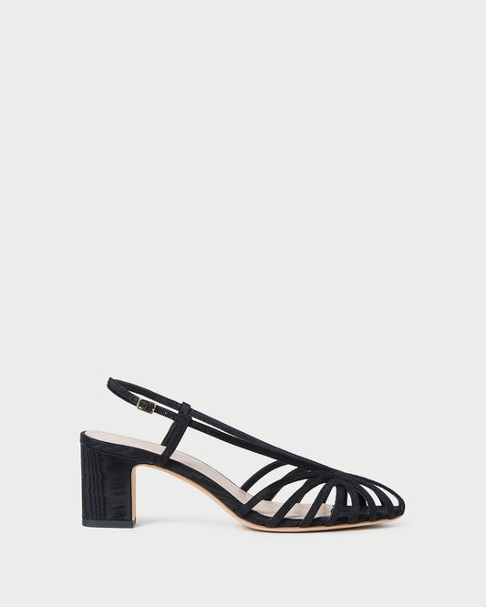 Loeffler Randall Popular - Priscilla Black Moiré Heeled Sandal