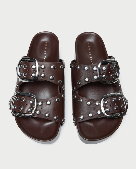 Loeffler Randall Sale - Jack Espresso Studded Sandal