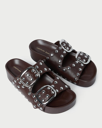Loeffler Randall Sale - Jack Espresso Studded Sandal
