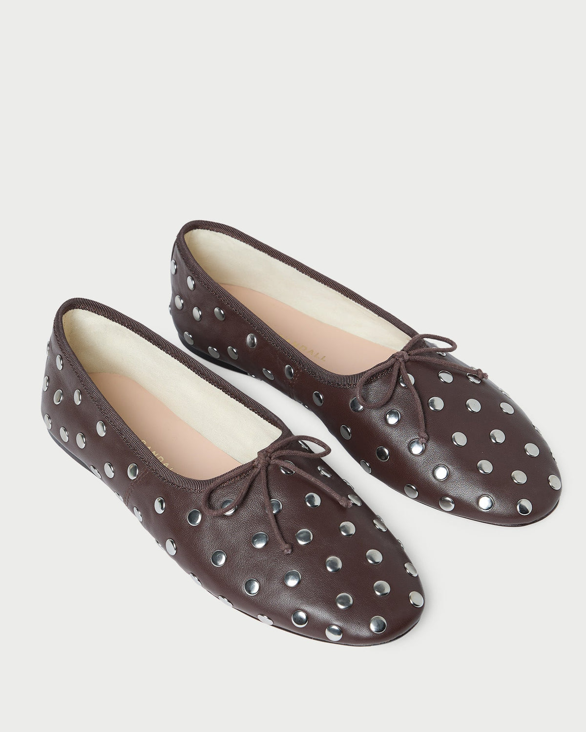 Loeffler Randall Trending - Landon Espresso/Silver Leather Ballet Flat