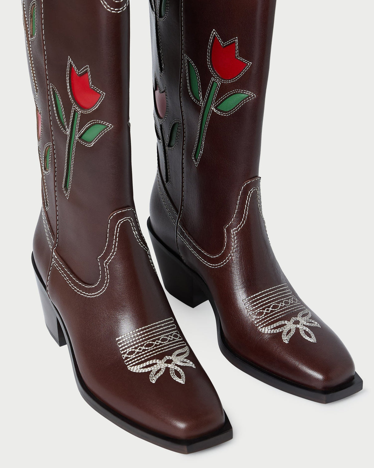 Loeffler Randall Best Seller - Wilder Espresso Leather Tulip Boot