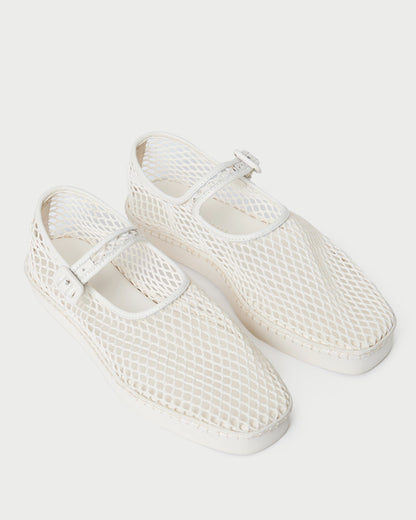 Loeffler Randall Exclusive - Rita White Netted Mary Jane